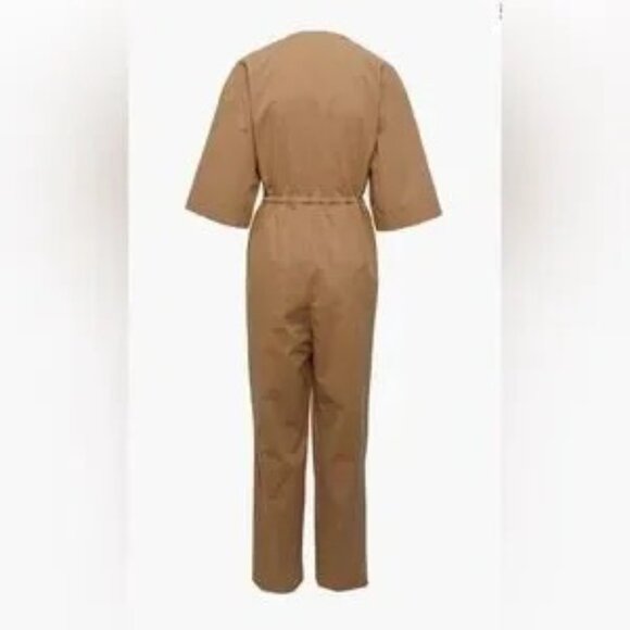 Women's Frank and Oak The Kapok Jumpsuit Cotton Blend Short Sleeve V-Neck Size M - Picture 6 of 8